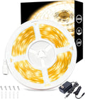 4000k 50 Feet Led Strip Lights for Bedroom Dimmable 10 FT 180 LEDs Rope Light Flexible Super Bright White Tape Lights for Ceiling Room Home Decor Luces LEDs for DIY Living Room Kitchen Vanity