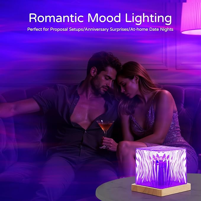 Northern Lights Projector, Aurora Light Projector Luminorthe Cube Lamp Mood Ambient Lighting with 16 Colors and Aurora Drift Effects for Room Decor Teen Girl Gifts Classroom