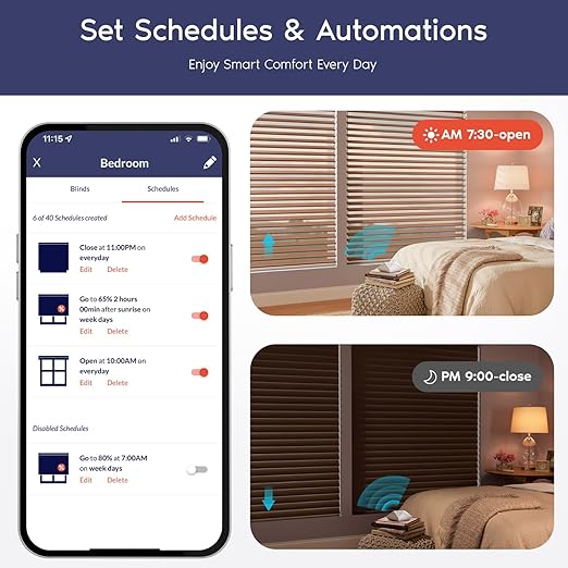 Go Smart Bridge Home Automation Hub for Motorized Blinds Compatible with Alexa, Google Home, IFTTT, Control4, Siri; Remote, App & Voice Control