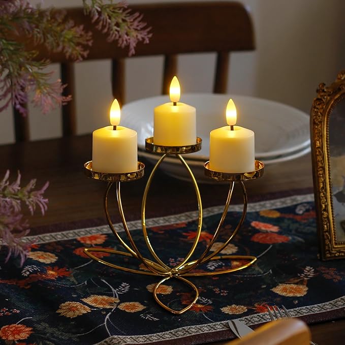 Small Flickering Tea Light Flameless Candles with Battery and Remote,1.5" x2.5" Ivory LED 2/4/6/8H Timer Votive Battery Operated Pillar Plastic Long Lasting 9pcs Tealight Candles