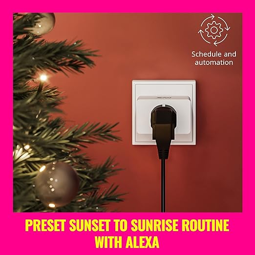 WiZ Connected Smart Plug- Sunset to Sunrise Automation + Motion Detection + Control with Voice or App, Works with Alexa, Google Home, and HomeKit - WiFi Wall Outlet - 3 Pack