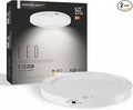 SINCELIGHT PIR Motion Sensor 18W LED Ceiling Light (Φ9''/220mm), Automatically ON/Off, Movement Activated, Dual Mode Turnable, Cool White 6000K, Surface/Flush Mount for Hallway,Porch, Pack of 1