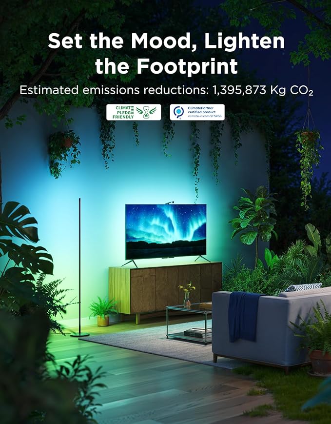 Govee RGBIC Lamp, Smart Lamp Compatible with Matter and Alexa, Modern Lamp with Music Sync and Million DIY Colors