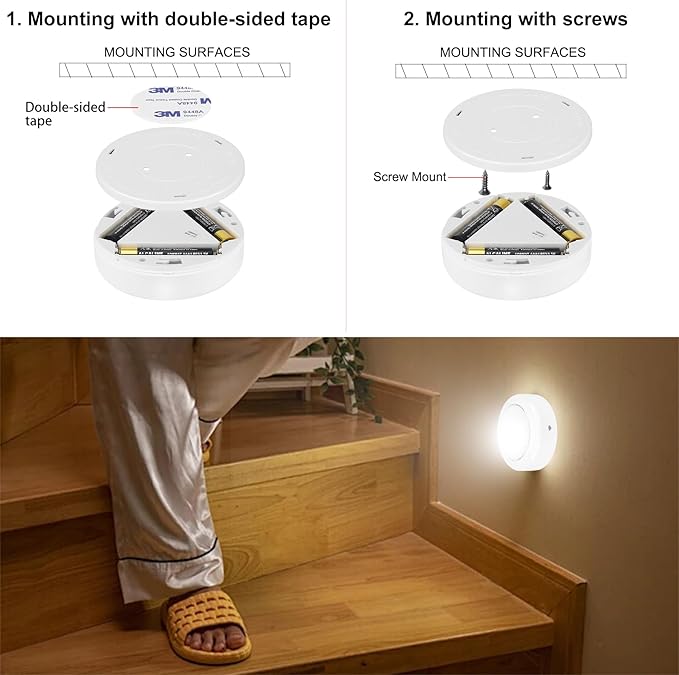 BIGMONAT Puck Lights with Remote, 80Lumen Battery Operated Under Cabinet Lights, Dimmable and Timmer Stick On Lights,Wireless Closet Light for Closet,Kitchen (White, 3Pack)