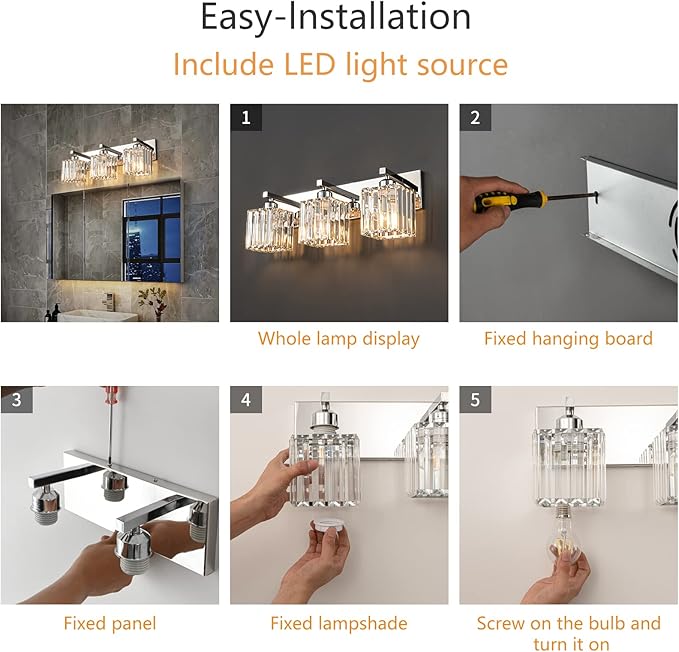 BubbleGlassBallWallSconcesBathroomLightFixturedFinish,3-LightRibbedGlobesLamps,WallMountedVanityLightFixtureforBedsideStairwayHallwayPorch