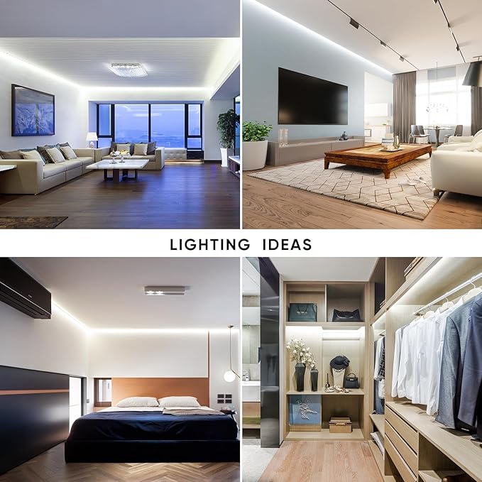 Shine Decor LED Strip Light 50FT 120VAC, Super Bright 6337 Lumens Dimmable, IP65 Waterproof for Outdoor Indoor, 6500K Cool White Every 1.6ft Cuttable Proselect Lighting Strip, 6x10mm ETL Listed