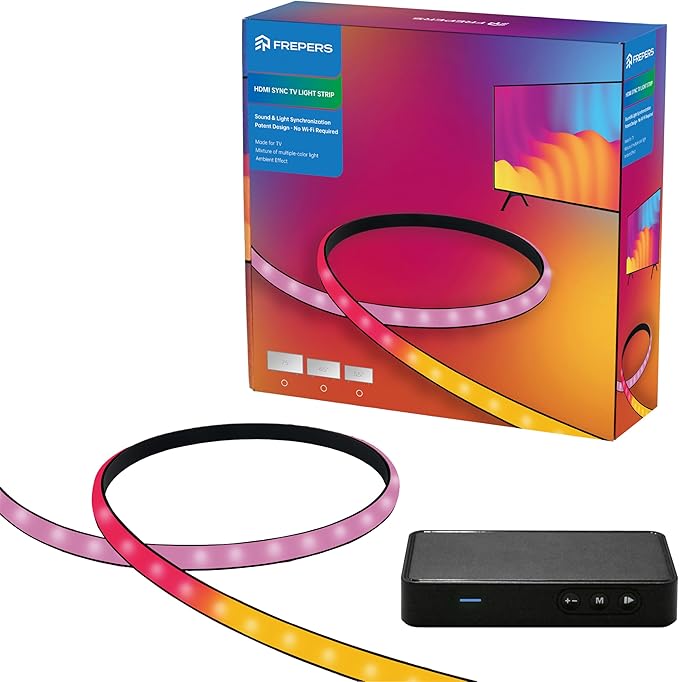 LED Backlight, Flowing Color Light Strip, HDMI Sync, RGBICCW Smart Gradient Light Strip (75" TV Immersive Ambient Lighting)