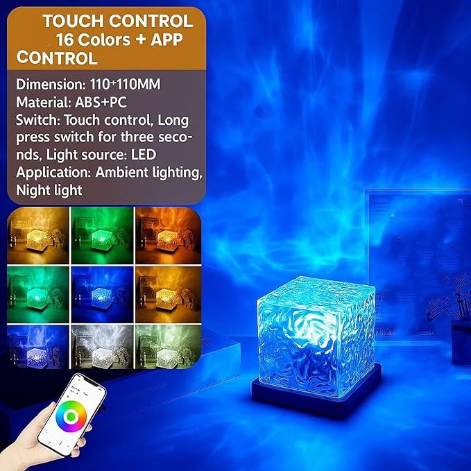 Magical Northern Lights for Your Room, Magic Northern Light, Aurora Night Light Projector with Remote Control, Color-Changing Mood Ocean Light for Home, Relaxation & Decor (3 Colors, Plug-in)