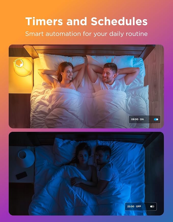Govee Smart Light Bulbs, WiFi & Bluetooth Color Changing Light Bulbs, Music Sync, 16 Million DIY Colors RGBWW Color Lights Bulb, Work with Alexa, Google Assistant Home App, 800 Lumen, 2 Pack