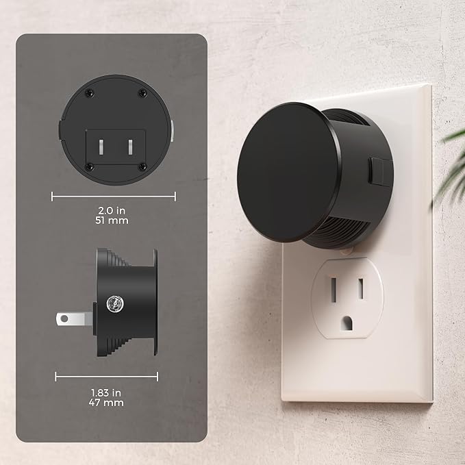 L LOHAS LED Night Lights Plug into Wall,[2-Pack] Plug in Night Light with Light Sensor,Brightness Adjustable,5000K Daylight White,Nightlight for Hallway Bedroom Bathroom