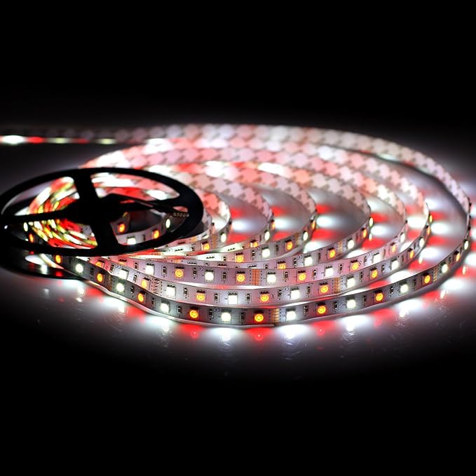 SUPERNIGHT 5050 RGBW LED Strip Lights-16.4ft 300 LEDs, Color Changing LED Lights for Valentine, Wedding Sparklers, Christmas Lights, Indoor Decoration