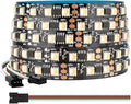 BTF-LIGHTING WS2814 IC RGBW RGB+Warm White(Similar WS2812B) Addressable DC12V 16.4FT 84LED/m 28pixel/m 4 Colors in 1 Dream Color LED Strip 12mm Width PCB IP30 for Home Decor(No Adapter or Controller)