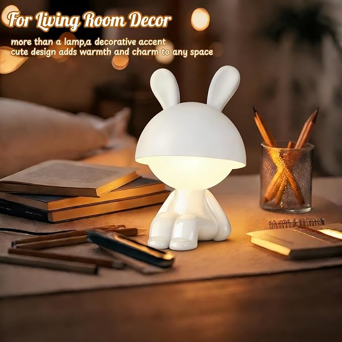 Night Lights for Kids,Rechargeable TableLamp,Touch Bedside Lamps,Cordless Dimmable Warm White Light,Baby Nursery,Breastfeeding,Sleep Aid,Cute Bunny Easter Gifts for Toddler Boys Girls Adults