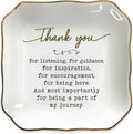 OASSIE Thank You Gifts for Women - 4"X4" Ceramic Jewelry Dish Tray - Inspirational Teachers Day Birthday Employee Appreciation Gifts for Women Coworkers Boss Friends Nurses, Retirement Gift for Woman