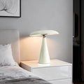 Mushroom Lamp Mid Century Modern Table Lamp, LED Cordless Rechargeable Bedside Light, Dimmable Touch 3-Color Temp, Retro Small Lamp for Bedroom, Living Room，Aesthetic Decor (Cream)