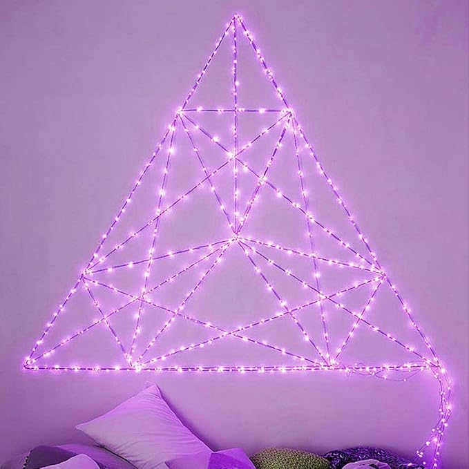 LIIDA [10-Pack] LED String Lights, 6.6FT LED Moon Lights 20 Led Micro Lights On Silver Copper Wire (Batteries Include) for DIY Wedding Centerpiece, Table Decoration, Party (Purple)