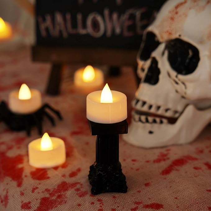BEICHI Flameless Candles, 50Pack Battery Operated Candle, LED Tea Lights Candles Battery Operated, Flickering Fake Votives for Wedding Halloween Christmas Diwali- Warm White
