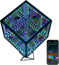Infinity Hyper Cube LED Table Lamp, Color-Changing Music-Sync APP-Controlled Ambient Light for Gaming, Party, Home (10 Inches)