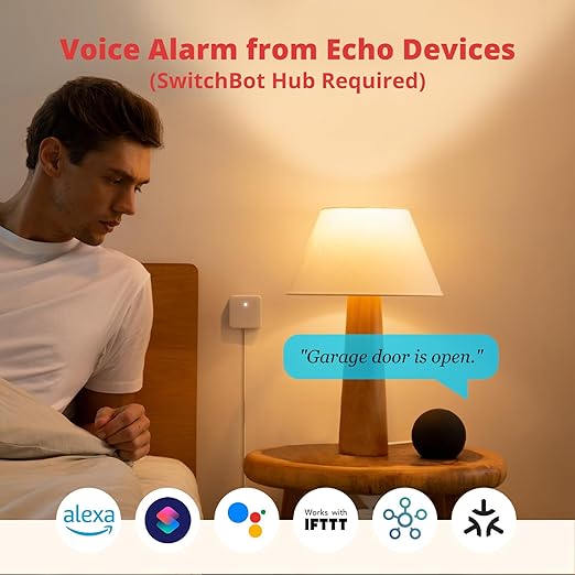SwitchBot Door Alarm Contact Sensor- Smart Home Security Wireless Window Alarm and Door Sensor, Add SwitchBot Hub to Make it Compatible with Alexa (3)