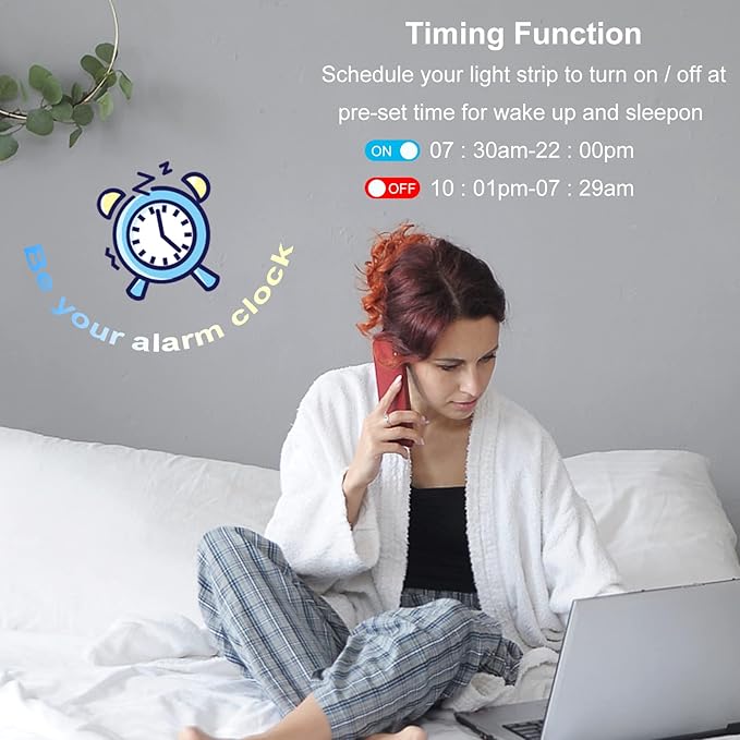 VIPMOON Bluetooth LED Music Controller DC5-24V 30A Smart RGB Bluetooth Controller with Timer Function for 5050 3528 RGB LED Light Strip, iOS Android Smartphone App Control, Metal Shell