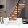 Motion Sensor with Daylight Sensor LED Stair Light Kit KMG-4233, Multiple Functions with Switch Panel Control, 40 Inches Light Strip for Indoor Use (Cool White 6000K, 16 Stairs)