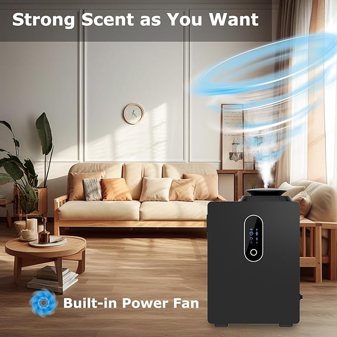 2026 Upgraded HVAC Scent Diffuser Machine 1000ML, Scent Air Machine with WiFi for Home, Hotel Diffuser Coverage 6000 Sq.Ft, Waterless Cold Air Aromatherapy Essential Oil Diffuser for Large Room