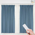 Bacocoo Electric Motorized Curtain Rail Track with Remote Control, Smart Curtains System Smartphone App Control Applicable for Home/Office. Automatic Curtain Opener 7.08-13.78ft.