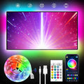 TV LED Backlight, 23ft LED Lights for 70-100 Inch TVs, RGB TV Backlight Behind with Remote, Music Sync Bluetooth APP Control Strip Lights USB Powered for Bedroom, Gaming Room, Home Décor