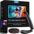 TV LED Backlight with Sensor, LED Sync Lights for TV 55-65 Inch, Smart Camera Sync to Screen, Ambient RGB Strip Lights for Gaming & Home Theater, App Control (14.7ft)