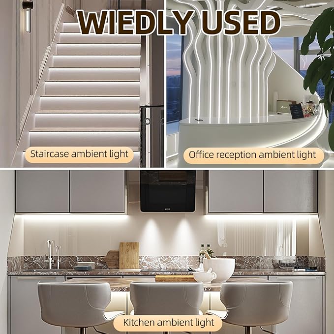 LED Vanity Lights for Mirror, Hollywood Style Makeup Lighting, 13.2FT White Strip Lights for Mirror, Dimmable Makeup Vanity Light Strip for Bathroom, Dressing Table and DIY Lighting