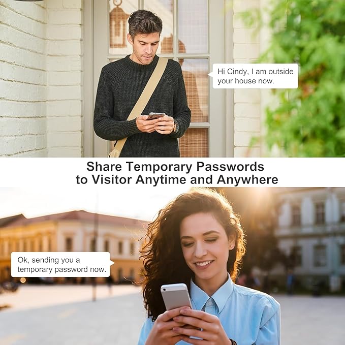 WELOCK 5-in-1 Smart Door Lock,Keyless Entry Lock for Front Door, Password Keypad + Bluetooth App + Cards +Key