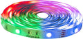Sylvania 32ft RGB Flexible Light Strip Starter Kit, 16 Dimmable Colors with IR Remote Control, Power Adapter, Clips, White - 1 Pack (65636)
