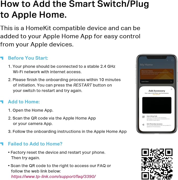 TP-Link Tapo Apple HomeKit Smart Plug Mini, Compact Design, 15A/1800W Max, Super Easy Setup, Works with Siri, Alexa & Google Home, UL Certified, 2.4G Wi-Fi Only, White, Tapo P125(2-Pack)