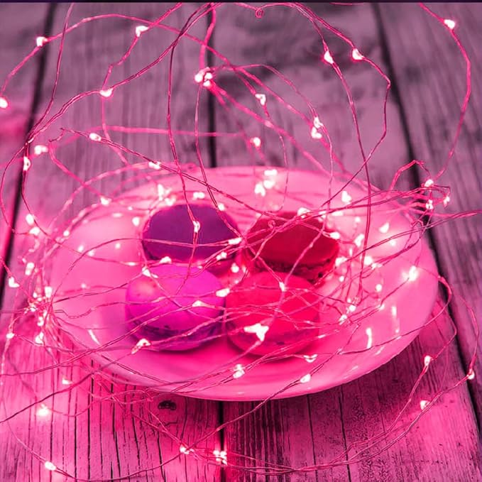 SOCO 16 Pack LED Fairy Lights Battery Operated - 10FT 30LED Copper Wire Mason Jar String Lights, IP65 Waterproof, Bendable for Indoor/Outdoor, Christmas, Wedding, Party, Camping Decor