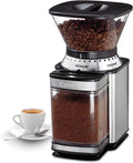Cuisinart Coffee Grinder, Electric One-Touch Automatic Burr Coffee Grinder with 18-Position Grind Selector, Cup Size Selector for 4 – 18 Cups, DBM-8P1, Black Stainless