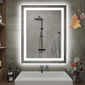 28X32 LED Bathroom Mirror with Lights, Anti-Fog, Dimmable, Backlit + Front Lit, Smart Bathroom Vanity Mirror, Memory Function, Shatterproof, Tempered Glass (Horizontal/Vertical)