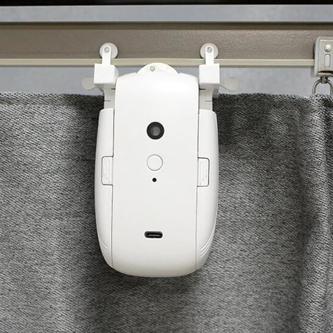 Garosa Smart Curtain Opener, ABS Electric Curtain Assistant with Voice Control, Automatic Motor Set for U Shaped and I Shaped Tracks, Ideal for Home Use