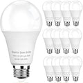 GEPLAD 12-Pack Dusk to Dawn A19 LED Light Bulb Outdoor - 1100LM Bright, 2700K Warm White, Auto On/Off with Lighting Sensor, Equivalent to 75W Incandescent Bulb