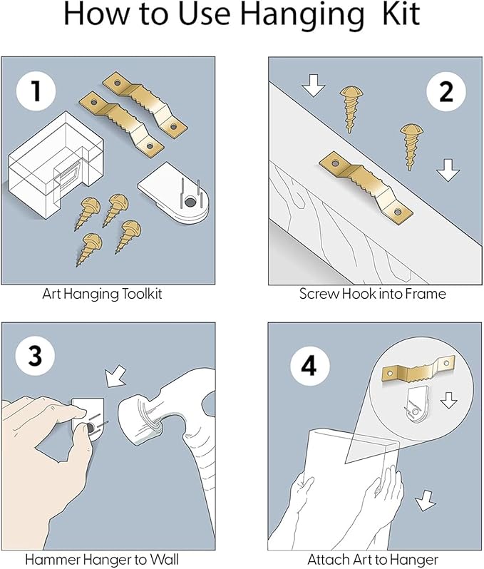 Canvas Wall Art Prints Pictures Symi town cityscape Dodecanese islands Greece Framed Posters Modern Wall Painting Artwork Gift Home Decor for Living Room Ready to Hang 4 Panel