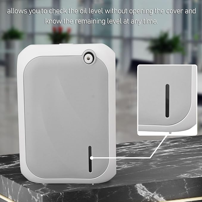 Smart Essential Oil Diffuser Aromatherapy Air Freshener with 140ML Oil Capacity 4 Speed Adjustment BT APP Control 200m Coverage for Home Office SPA (Grey)