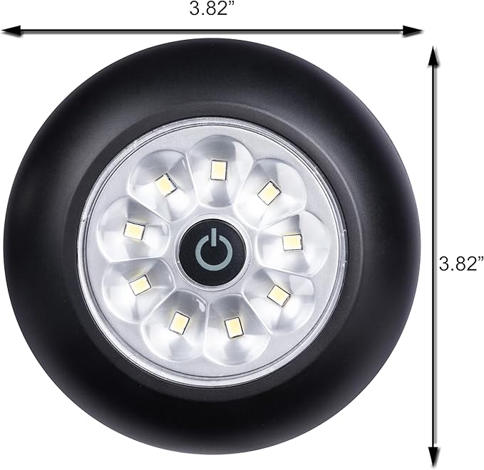 LIGHT IT! by Fulcrum, 30015-303 9-LED Anywhere Light XB, Black, Single Pack