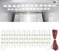 Linkstyle 60 LED 12V Van Interior Light Kits, 12V LED Light Strip, Super Bright Ceiling Work Lamp Enclosed Trailer Lights for Auto Truck Van RV Boats Bus Christmas Decor, 20 Modules