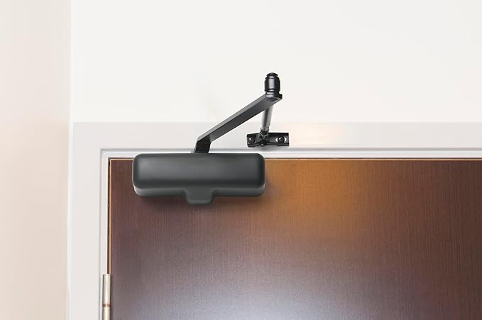 Heavy Duty Residential Door Closer UL Listed, White (Matte Black)