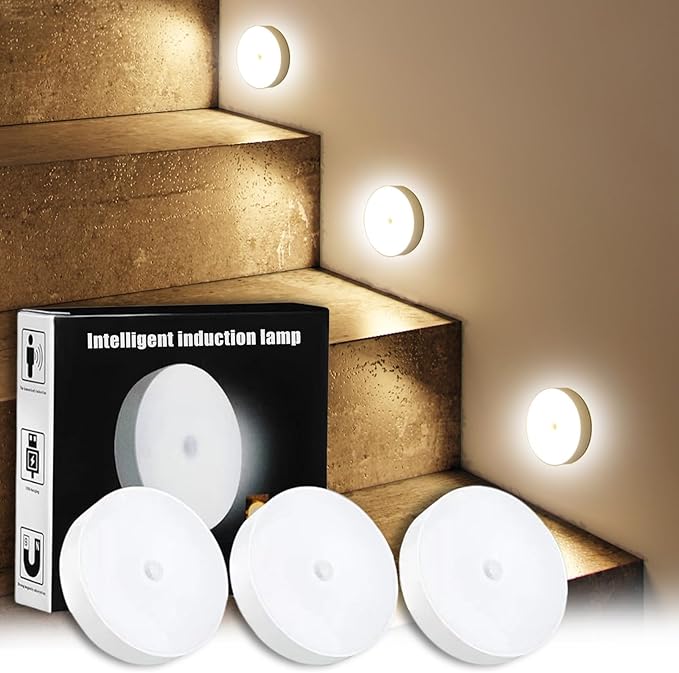 Night Light with Smart Sensor Dusk to Dawn Sensor LED Warm White Ambient Lighting Bedroom Bathroom Nursery Hallway Kitchen Stairs 2 Packs