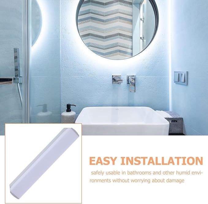 STOBOK Vanity Light for Bathroom Mirror Led Wall Lamp Brightness Fogless Lighting Fixture Minimalist Design for Makeup Suitable for High Humidity Environments