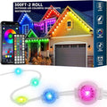 300FT Permanent Outdoor RGB Lights,IP67 Waterproof Smart LED Eaves Lights with App/Remote Control,for Christmas and All Holiday Decor,Daily and Accent Lighting,House Roof and Garden Lighting