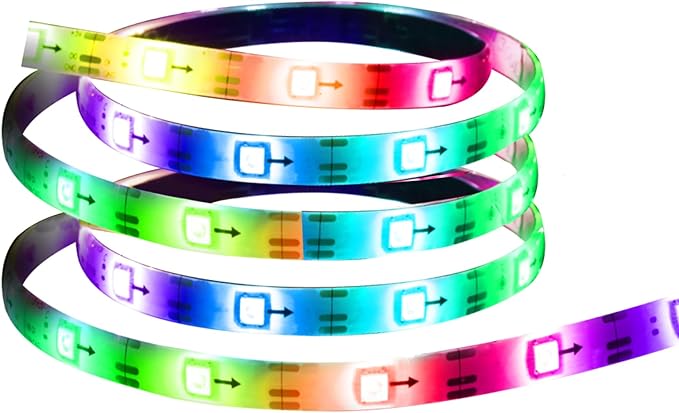 Energizer Smart RGB+IC LED Light Strip, 100 Foot Indoor Wi-Fi Color Flow LED Light Strip, Sound Reactive, Remote Access, Voice Control with Alexa, Siri, Google, Grouping, Scheduling, No Hub Required