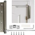 Automatic Door Closer Stainless Steel Soft Close Safety Spring Door Closer for Home Hotel with Screws, Antique Bronze
