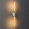 ALAMPEVER Modern Linear Wall Sconce with LED Bulb Included, Dimmable Minimalist Wall Light for Bathroom, Bedroom, Living Room & Hallway, 1 Pack