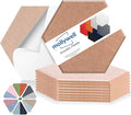 Mollywell Hexagon Acoustic Panels 14x12 - Reduce Echo & Reverb, Noise Blocking Wall Tiles for Home Office & Library, Deep Brown Sound Absorbing Panels